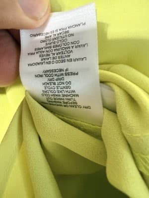 NWT Nine West Blouse Mojito Color Women’s Size M Long Sleeve 3 Button - Thumbnail 5