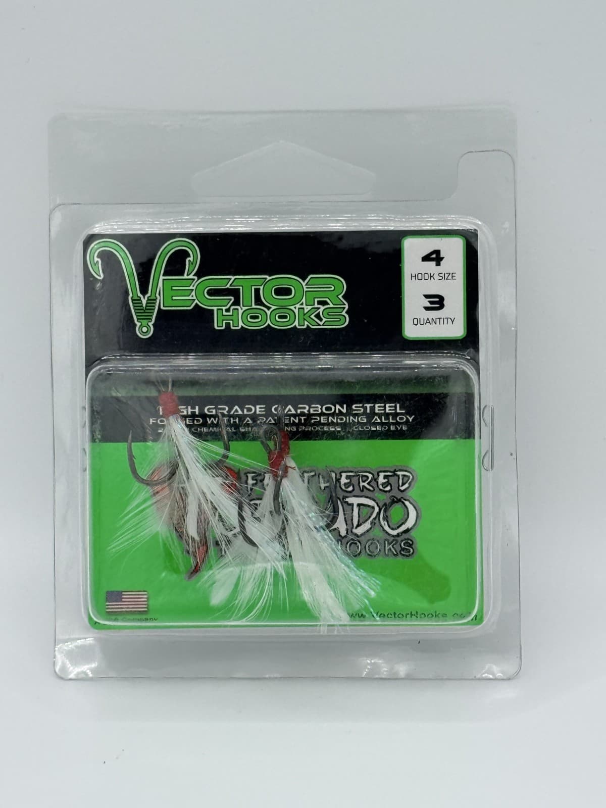 Vector Hooks Feathered Tornado Treble Hook - Thumbnail 2