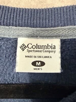 Columbia Men’s Hart Mountain Crewneck Sweatshirt Navy Size Medium - Thumbnail 5