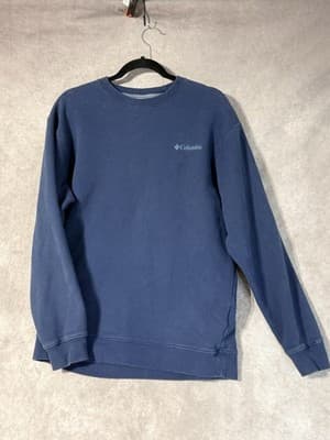 Columbia Men’s Hart Mountain Crewneck Sweatshirt Navy Size Medium - Thumbnail 2
