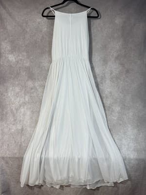 Alexa B Nights White Glitter Long Evening Gown Women’s Size 6 - Thumbnail 3
