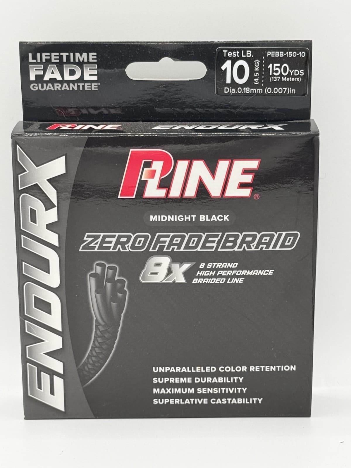 P-Line Endurx No Fade Braid 15lb 150yrd Midnight Black - Thumbnail 2