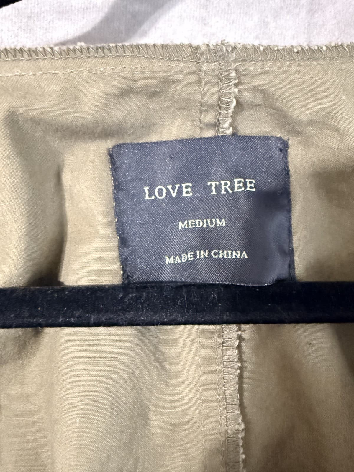 Love Tree Women's Green Hooded Anorak Utility Jacket w/ Pockets Drawstring M - Thumbnail 2