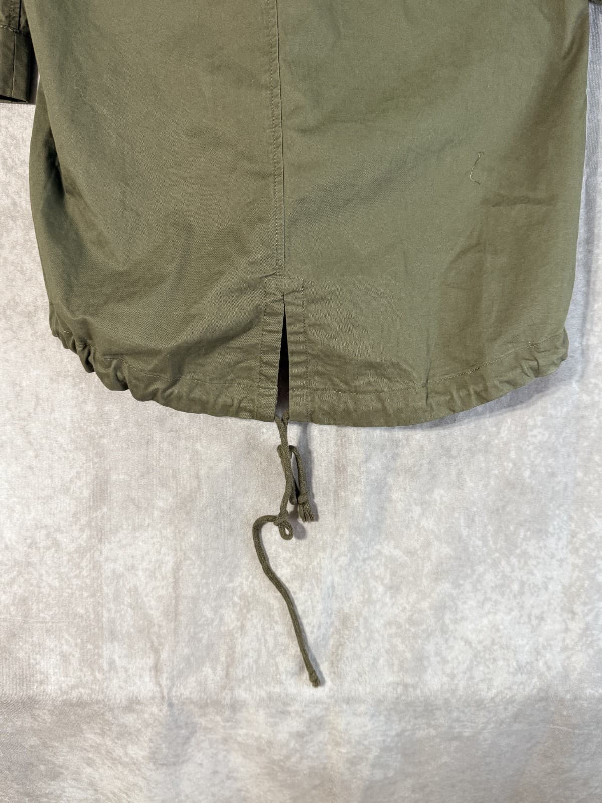 Love Tree Women's Green Hooded Anorak Utility Jacket w/ Pockets Drawstring M - Thumbnail 5