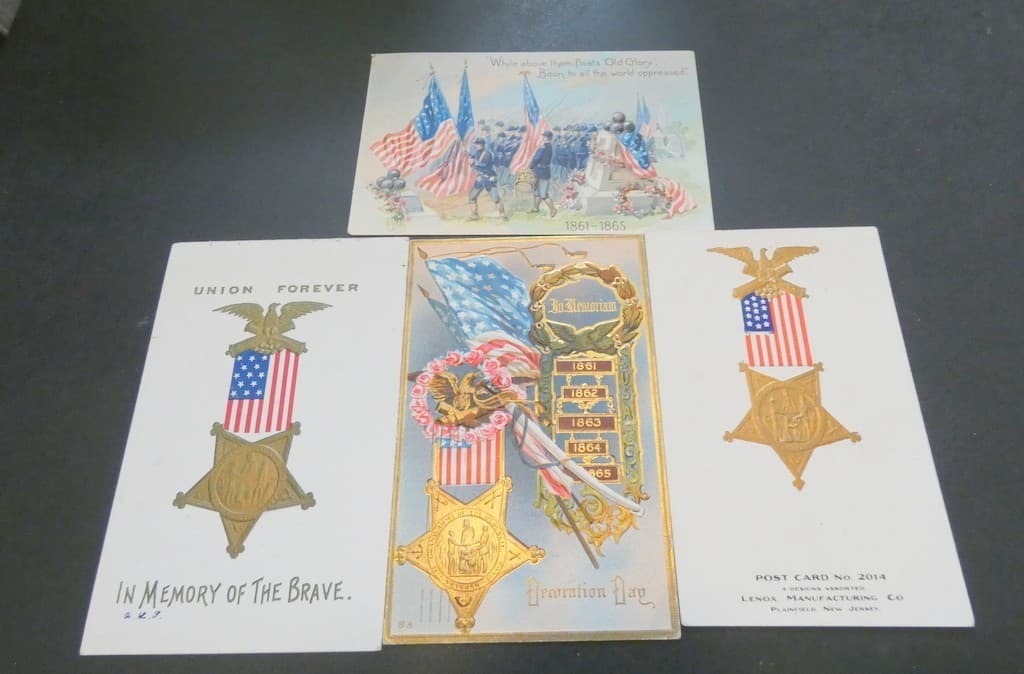 Decoration Memorial Day Postcards Lot o f4