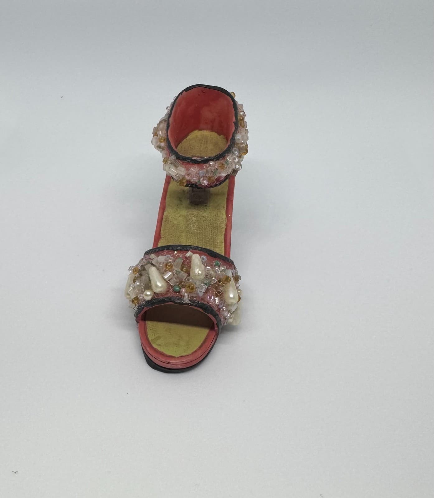 Beaded shoe ornament