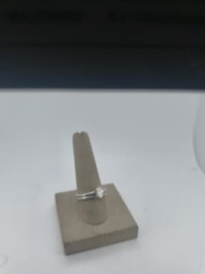 Lady's Diamond Engagement Ring .50 CT. 18K White Gold 5.1g (GJE003765) - Thumbnail 3