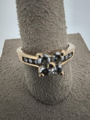 Lady's Diamond Engagement Ring 10 Diamonds .70 Carat T.W. 14K Yellow (GJE003775) - Thumbnail 12