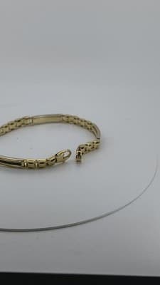 Onyx Gold-Stone Bracelet 14K Yellow Gold 13.23g (GJE003758) - Thumbnail 9