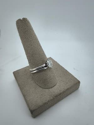 Lady's Diamond Engagement Ring .50 CT. 18K White Gold 5.1g (GJE003765) - Thumbnail 7