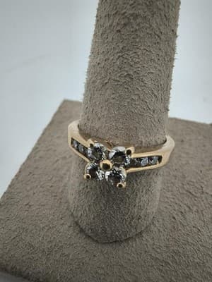 Lady's Diamond Engagement Ring 10 Diamonds .70 Carat T.W. 14K Yellow (GJE003775) - Thumbnail 10