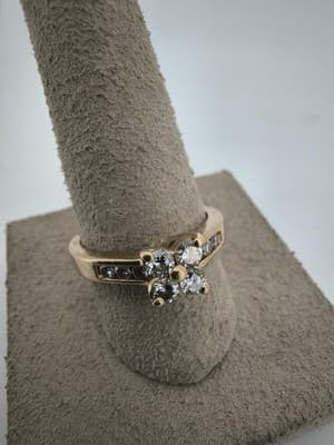 Lady's Diamond Engagement Ring 10 Diamonds .70 Carat T.W. 14K Yellow (GJE003775) - Thumbnail 4