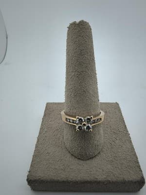 Lady's Diamond Engagement Ring 10 Diamonds .70 Carat T.W. 14K Yellow (GJE003775) - Thumbnail 3