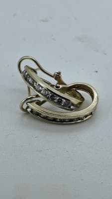 Gold-Diamond Earrings 36 Diamonds 2.16 Carat T.W. 14K Yellow Gold 5. (GJE003754) - Thumbnail 9