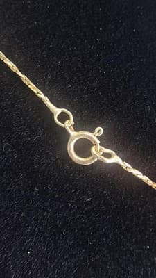 Diamond Necklace 3 Diamonds .85 Carat T.W. 14K Yellow Gold 4.3g (GJE003756) - Thumbnail 8