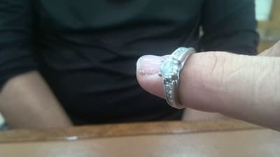 Lady's Diamond Engagement Ring 11 Diamonds 1.25 Carat T.W. 14K White (GJE003770) - Thumbnail 2