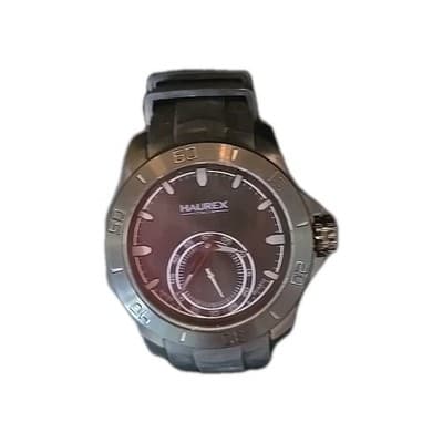 new HAUREX ITALIA ITALY ACROS 3N503UNN BLACK IP DESIGNER QUARTZ MENS WRISTWATCH - Thumbnail 6