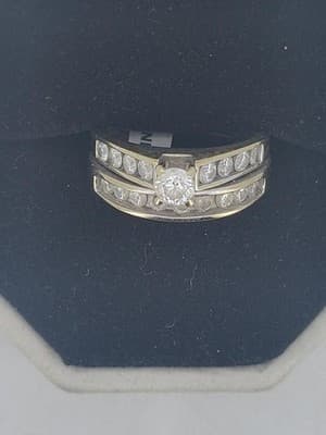 Lady's Diamond Wedding Band 19 Diamonds 2.30 Carat T.W. 14K White Go (GJE003766) - Thumbnail 3