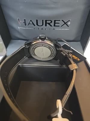 new HAUREX ITALIA ITALY ACROS 3N503UNN BLACK IP DESIGNER QUARTZ MENS WRISTWATCH - Thumbnail 9