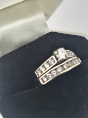 Lady's Diamond Wedding Band 19 Diamonds 2.30 Carat T.W. 14K White Go (GJE003766) - Thumbnail 6