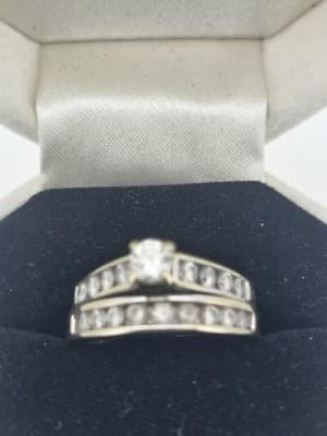 Lady's Diamond Wedding Band 19 Diamonds 2.30 Carat T.W. 14K White Go (GJE003766) - Thumbnail 5