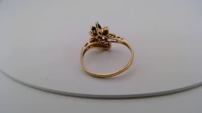 Sapphire Lady's Stone & Diamond Ring 2 Diamonds .06 Carat T. (GJE003350) - Thumbnail 5