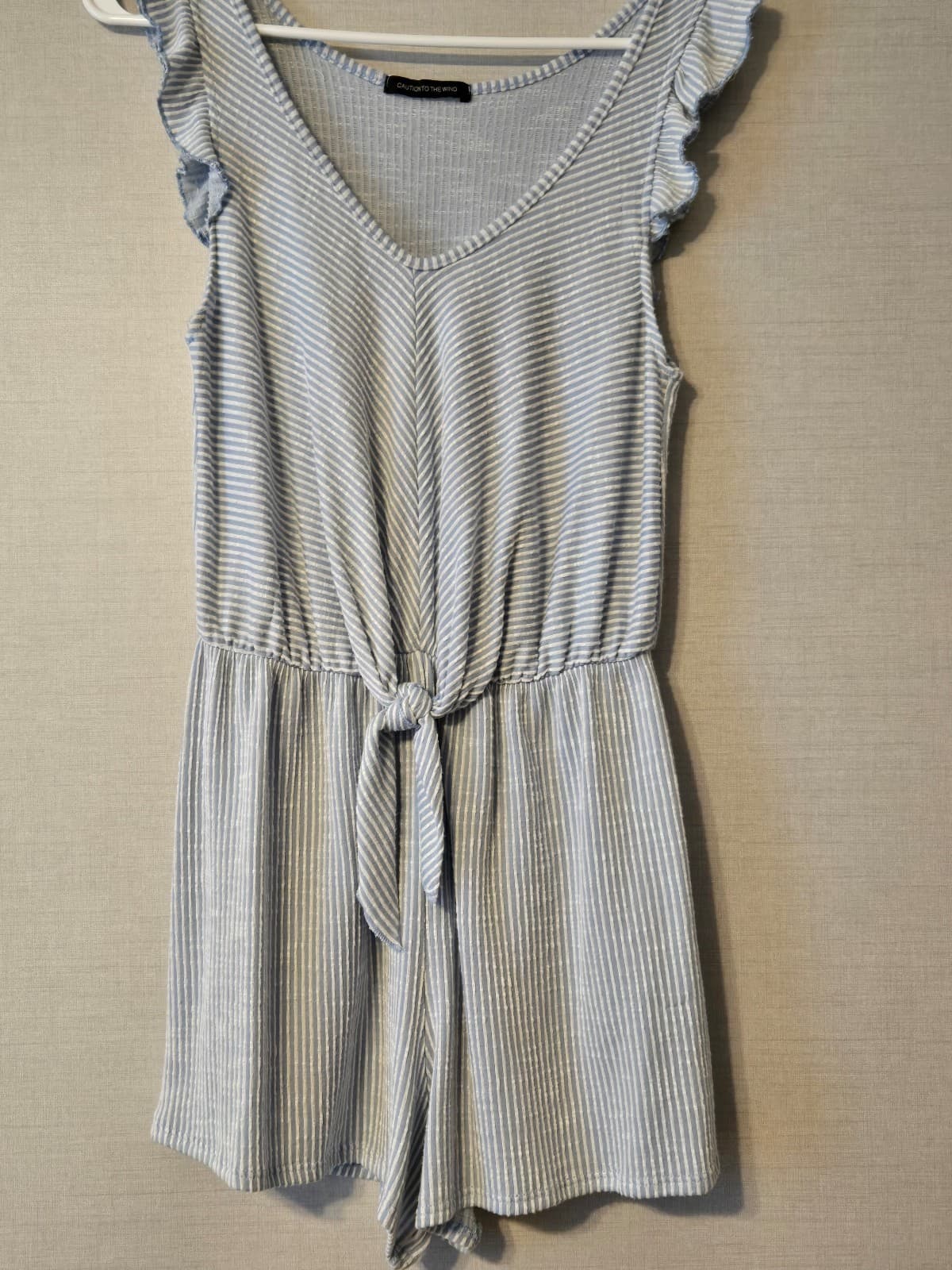 Caution to the Wind Striped Sleeveless Romper Size M, Item #1036 - Thumbnail 2