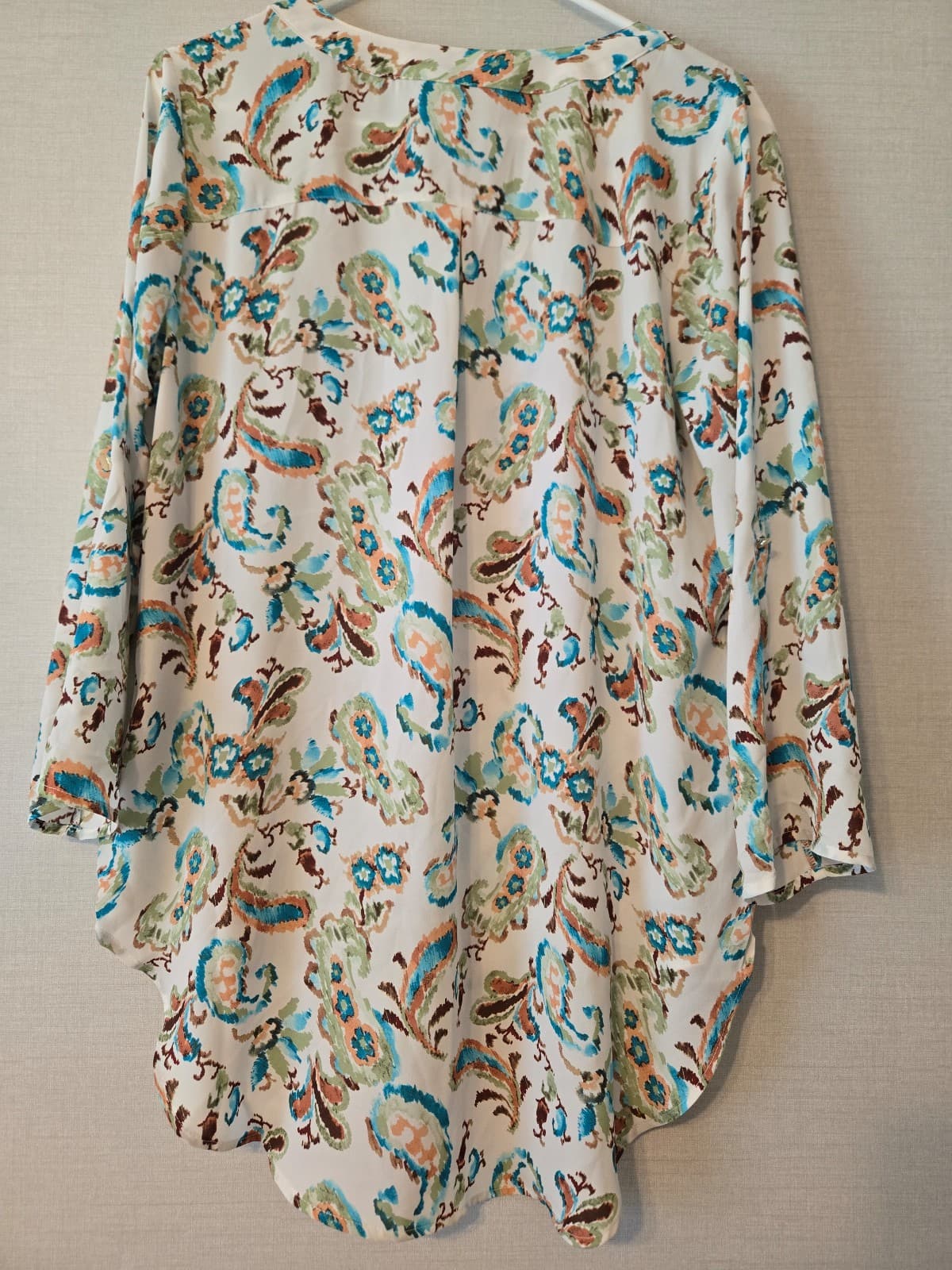 Cato Women's Floral Print Blouse - Size M, Item #1021 - Thumbnail 2
