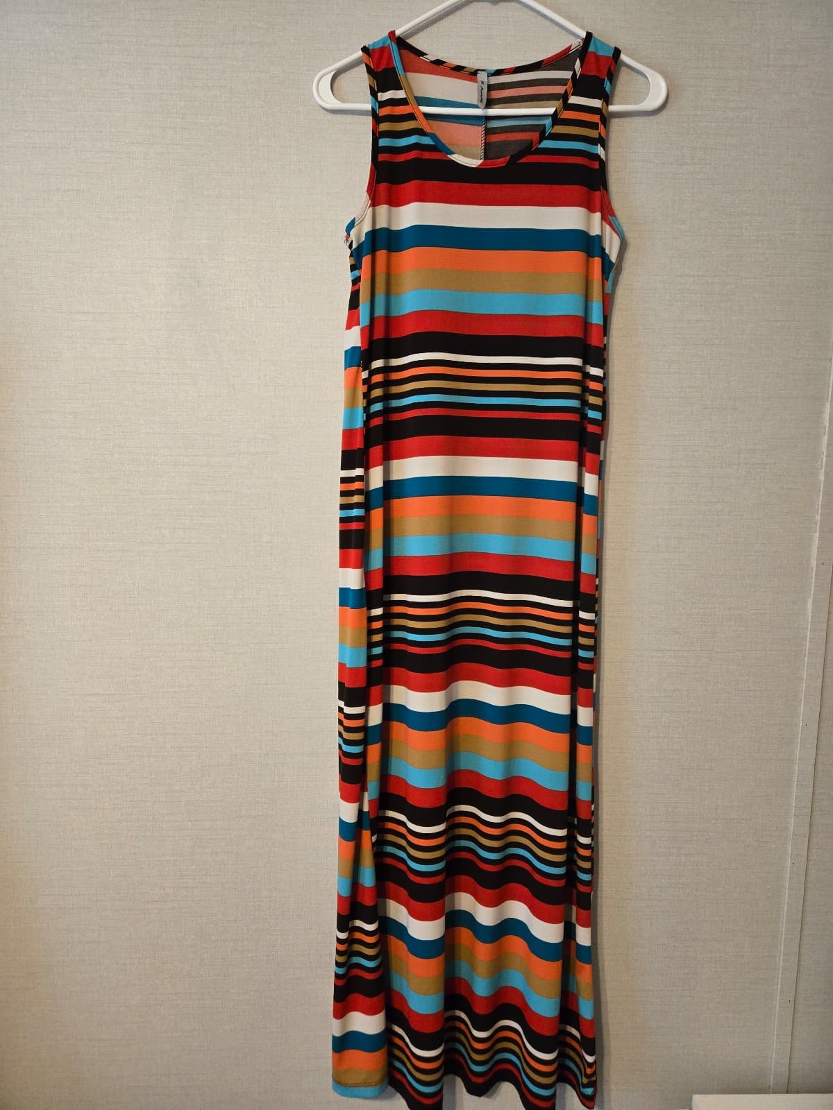 Mi Manchi Multicolor Striped Sleeveless Dress Size M, Item #1029 - Thumbnail 2