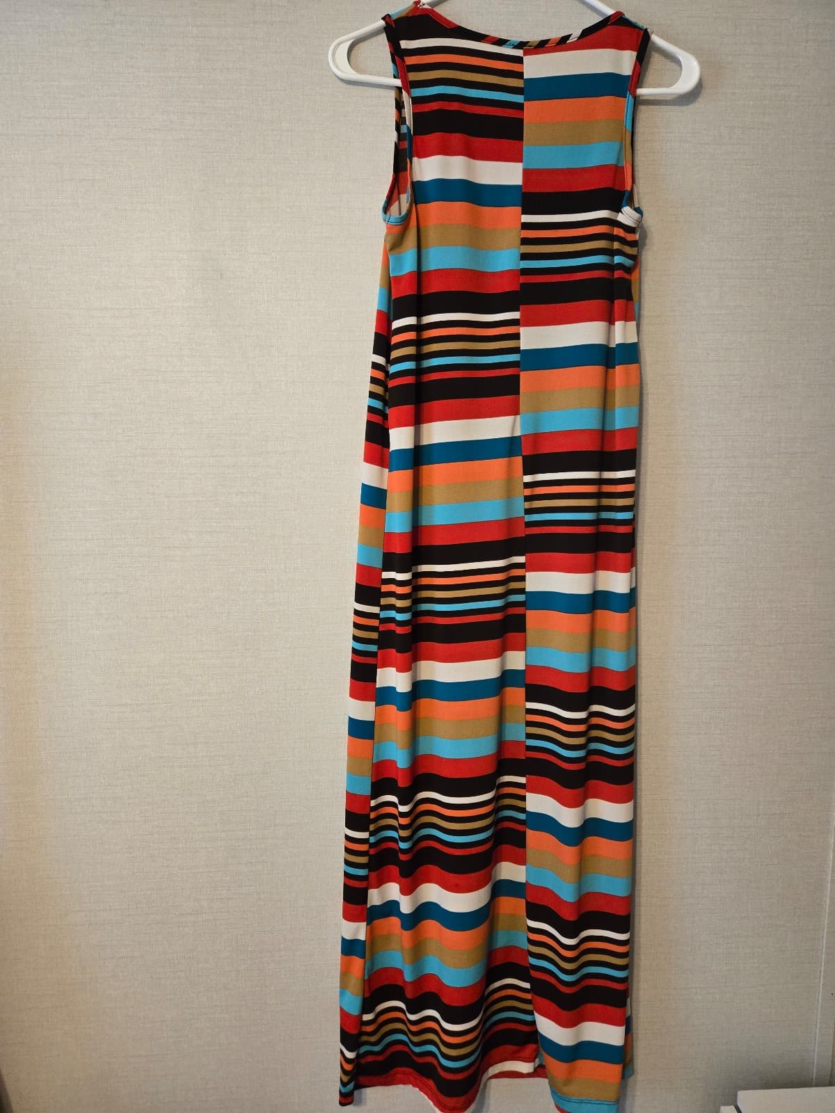 Mi Manchi Multicolor Striped Sleeveless Dress Size M, Item #1029 - Thumbnail 3