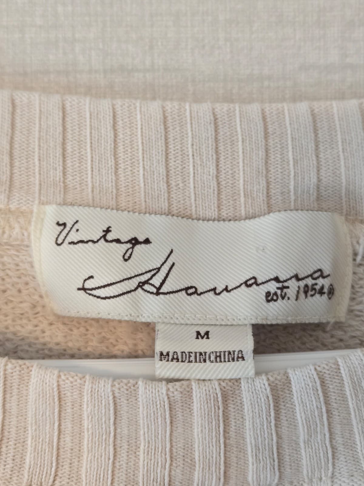 Vintage Havana Beige Sweatshirt Size M, Item #1020 - Thumbnail 5