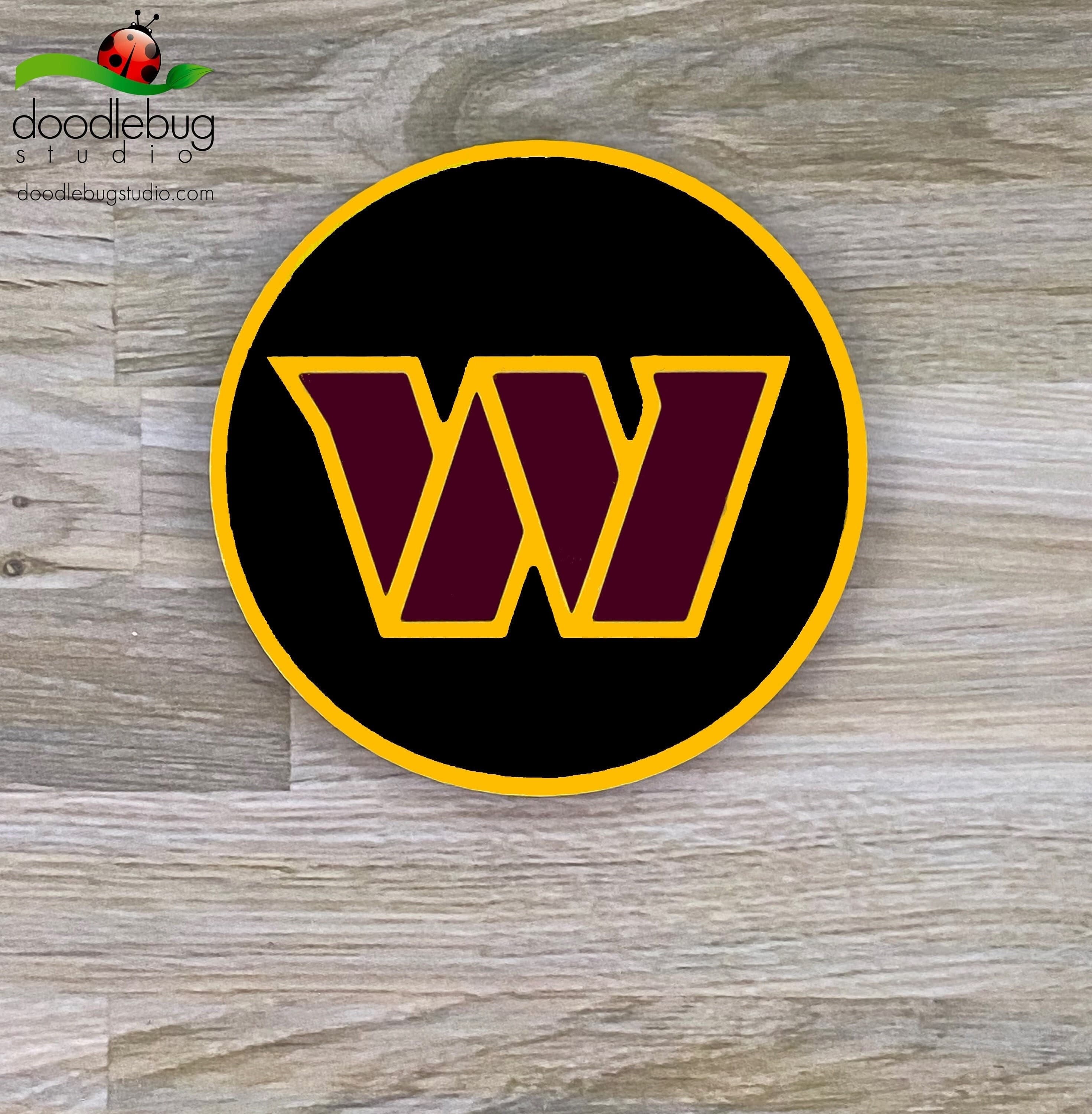 Washington Commanders, W Coaster, NFL, Football Team, Washington DC, Gift, Christmas, Sports, Clubs, NFC East, Burgundy and Gold, D.C. - Thumbnail 3