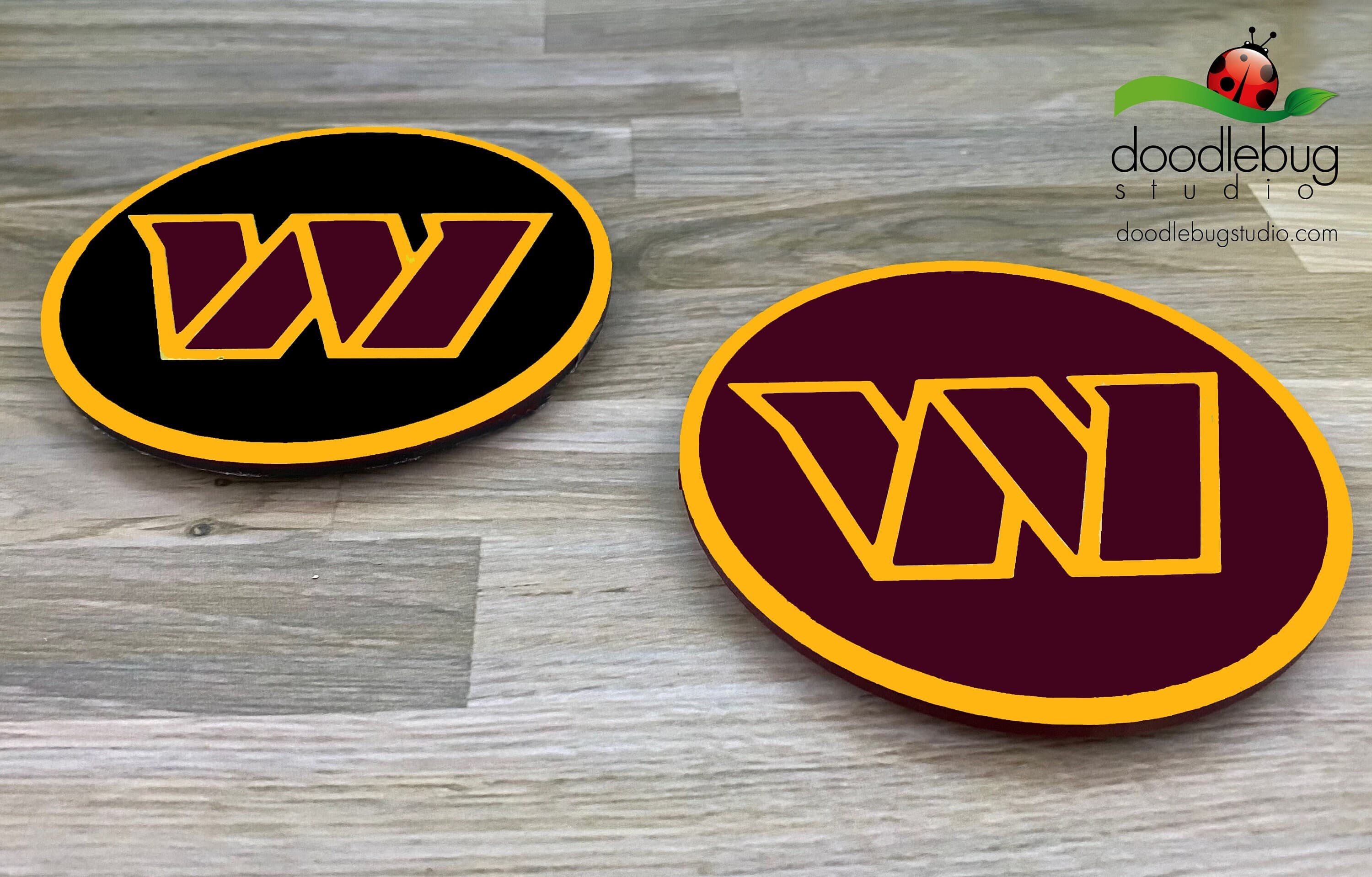 Washington Commanders, W Coaster, NFL, Football Team, Washington DC, Gift, Christmas, Sports, Clubs, NFC East, Burgundy and Gold, D.C. - Thumbnail 5
