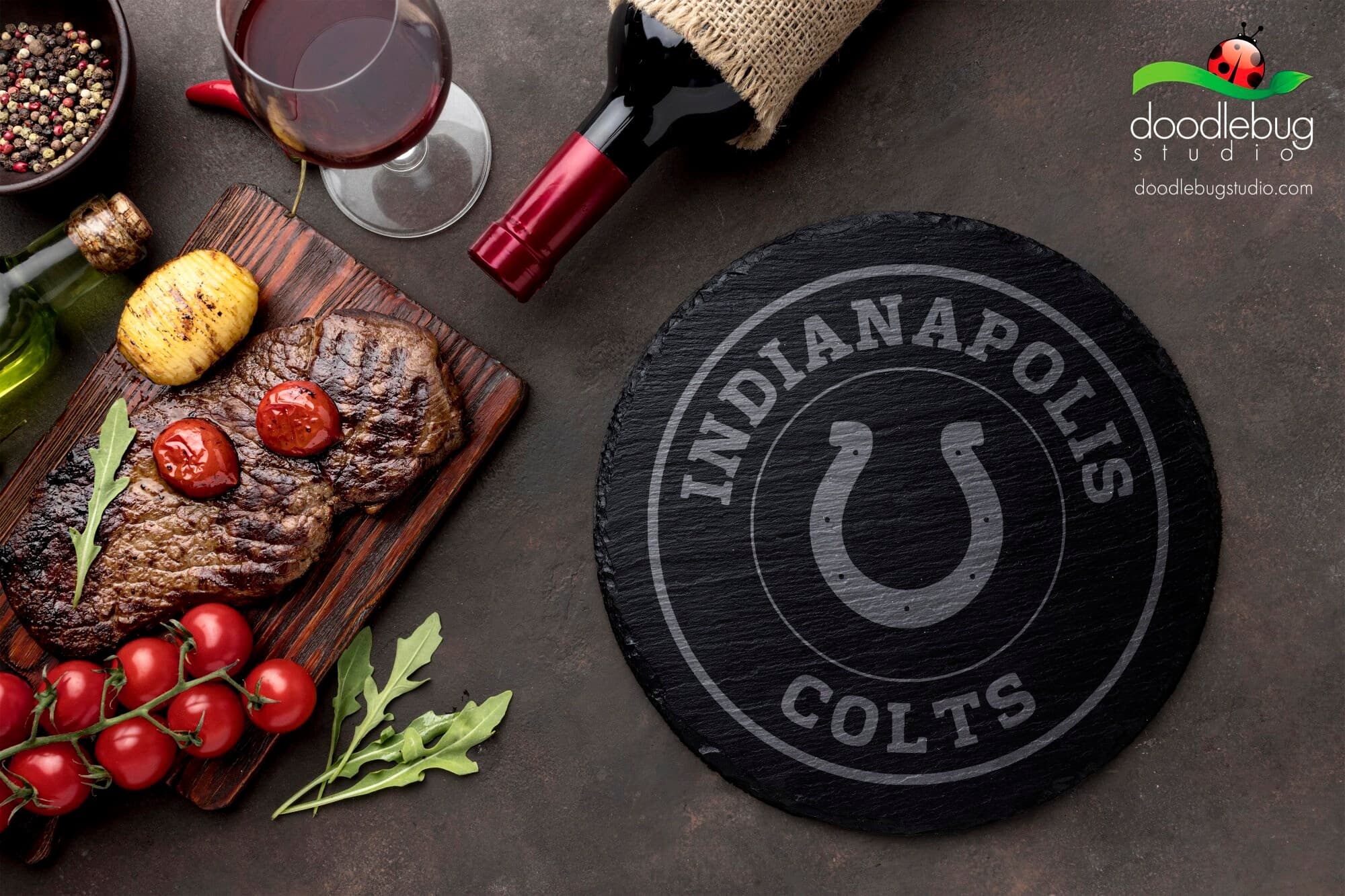 Sports Team Logo Coaster, Perfect for Game Day, Tailgating Essentials, Football Fan Gift, Man Cave Decor, Drink Accessory - Thumbnail 2