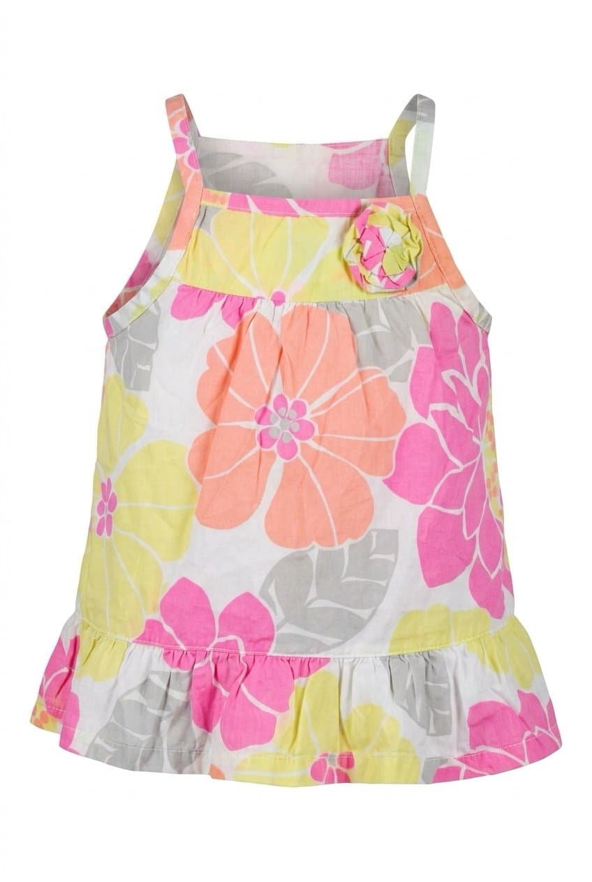 Carter's 18 Months Baby Girl Colorful Floral Ruffle Top