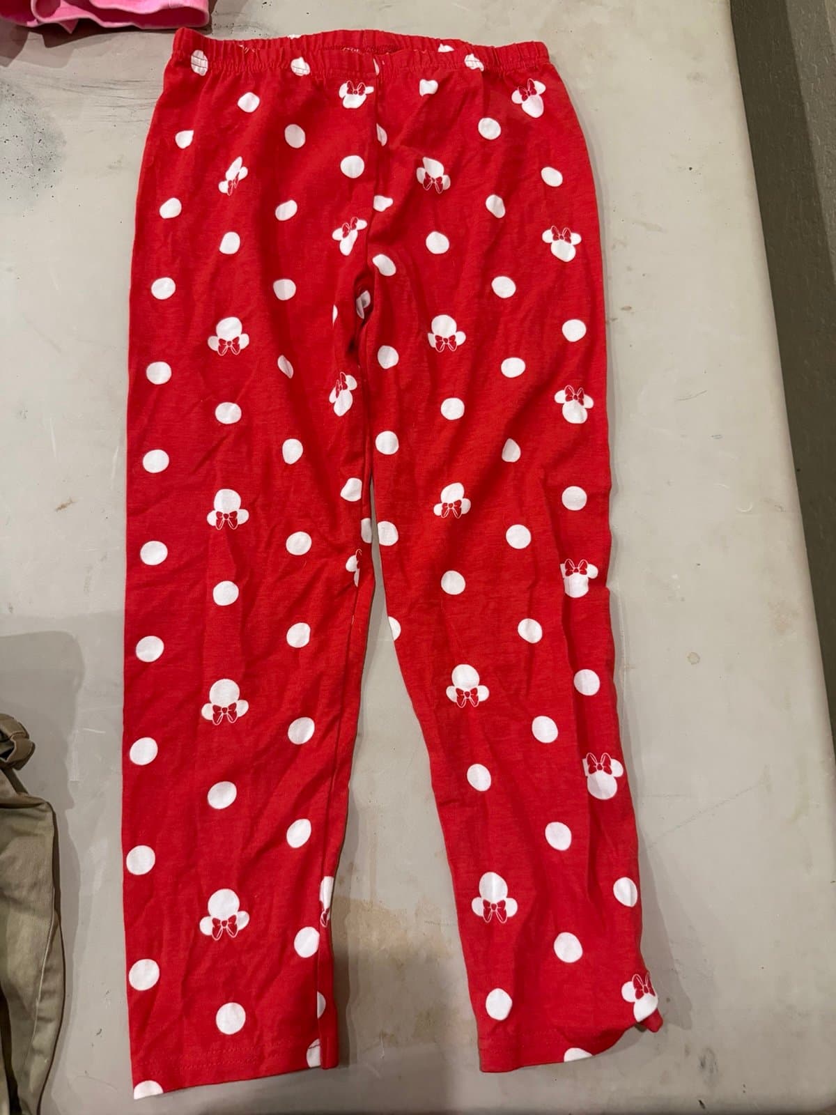 Disney Minnie Mouse Red Polka Dot Pants Size 7/8