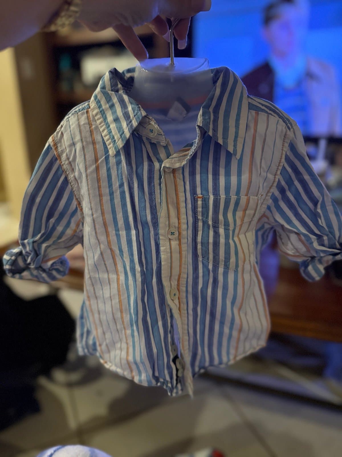 Baby GAP Toddler 2 Years Striped Button-Up Shirt