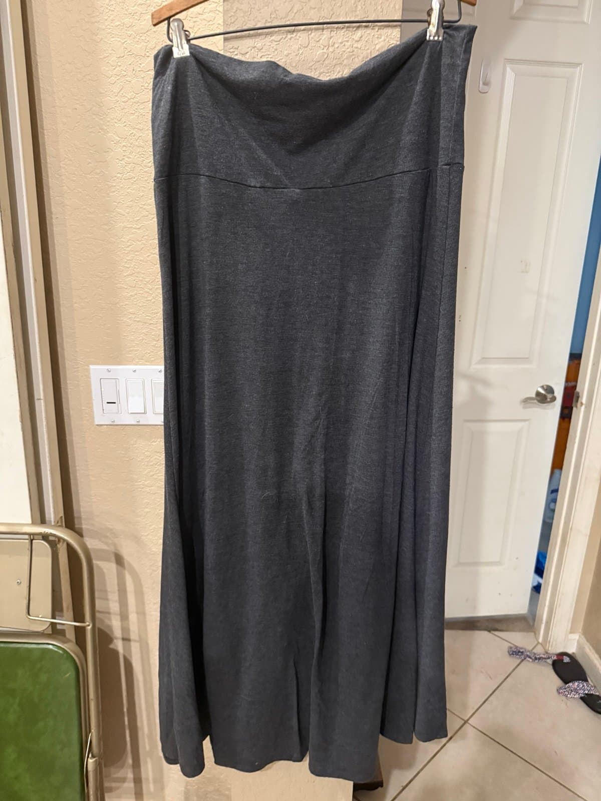 LuLaRoe XL Dark Gray Maxi Skirt