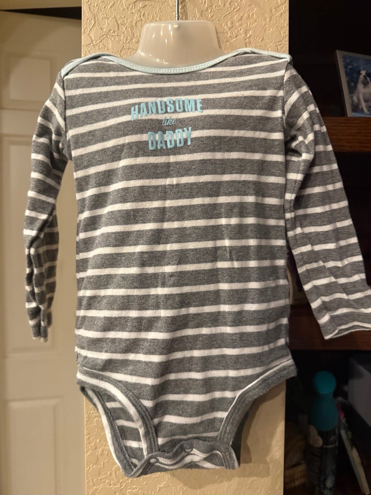 Carter's Baby Boy Onesie 24 Months Handsome Like Daddy