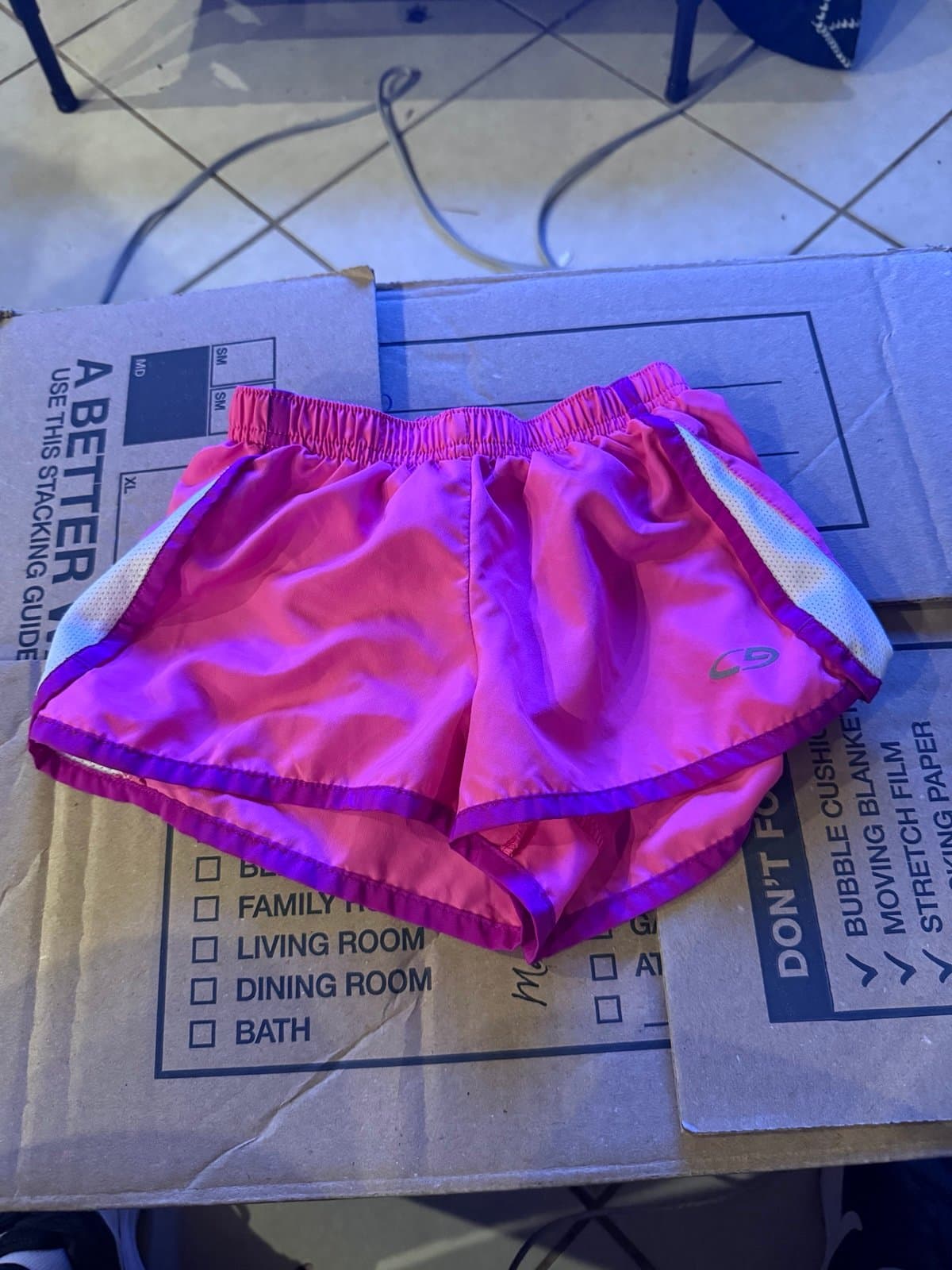 Girls C9 Champion Pink Athletic Shorts Small 6-6X