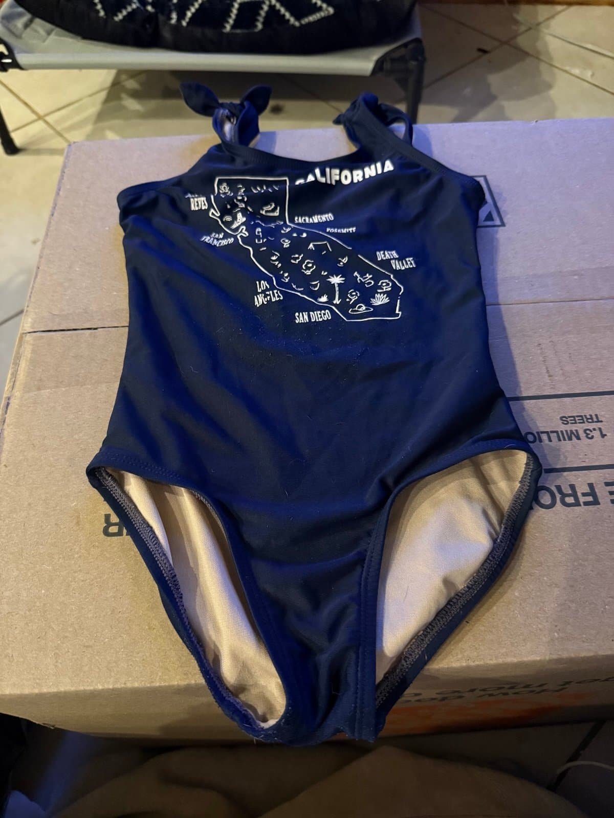 Old Navy XS California Map Swimsuit