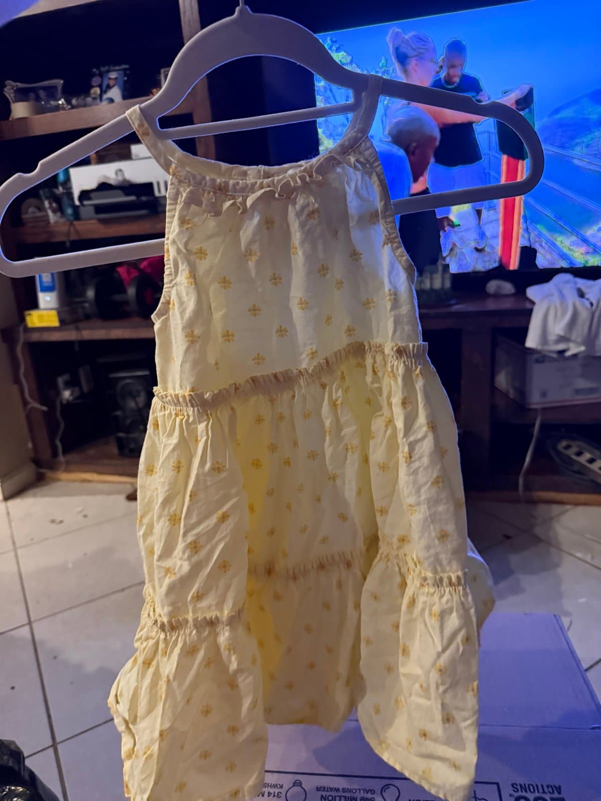 C&C Cottono Yellow Floral Dress 4-5Y