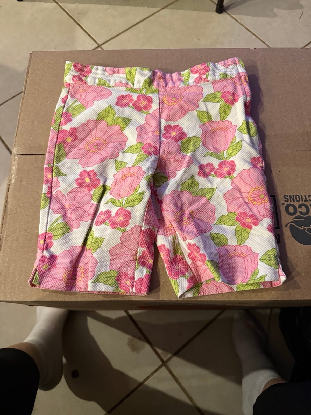 Janie and Jack Floral Shorts Size 6