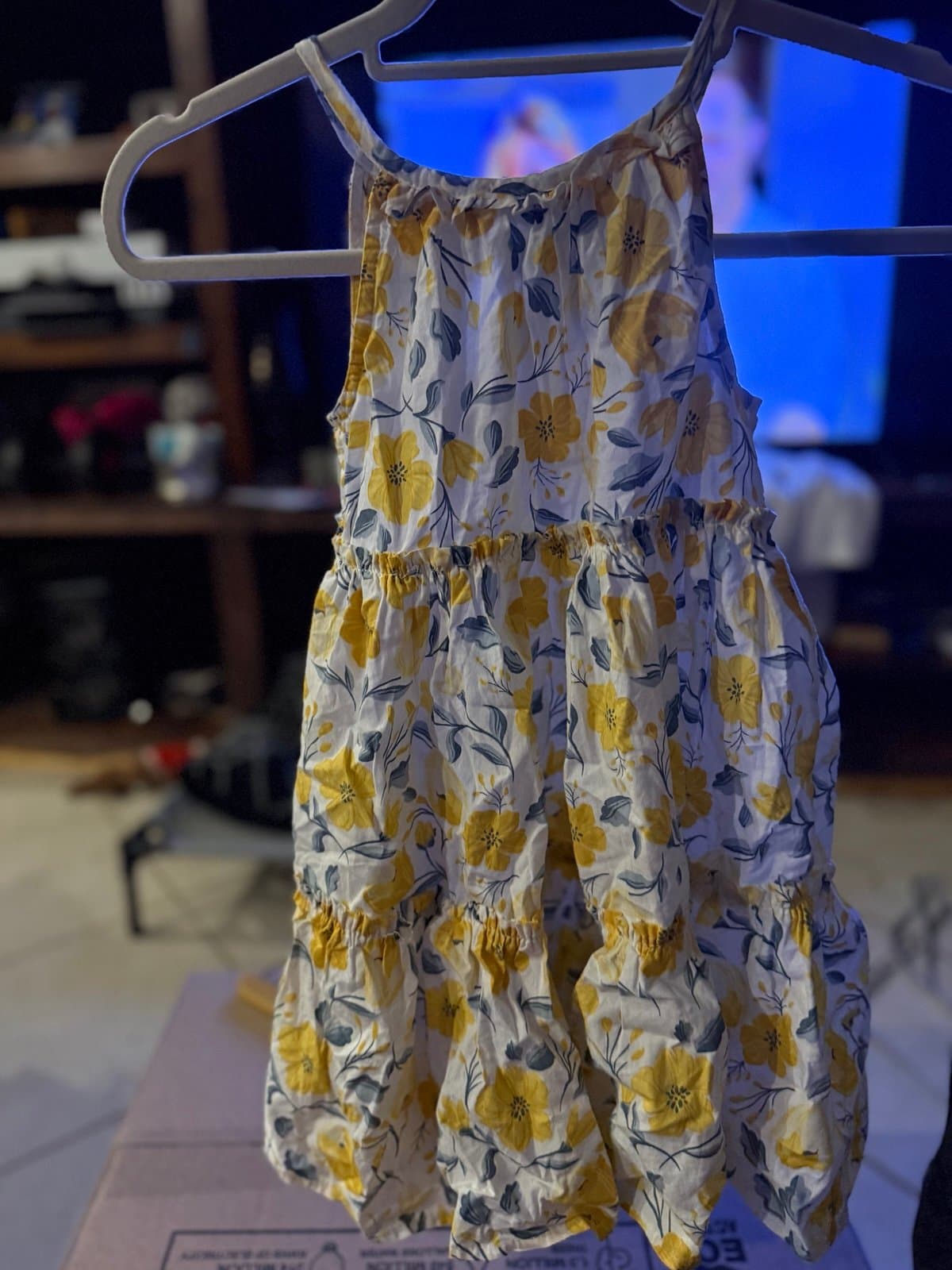 C&C California Kids yellow floral dress 4-5 yrs