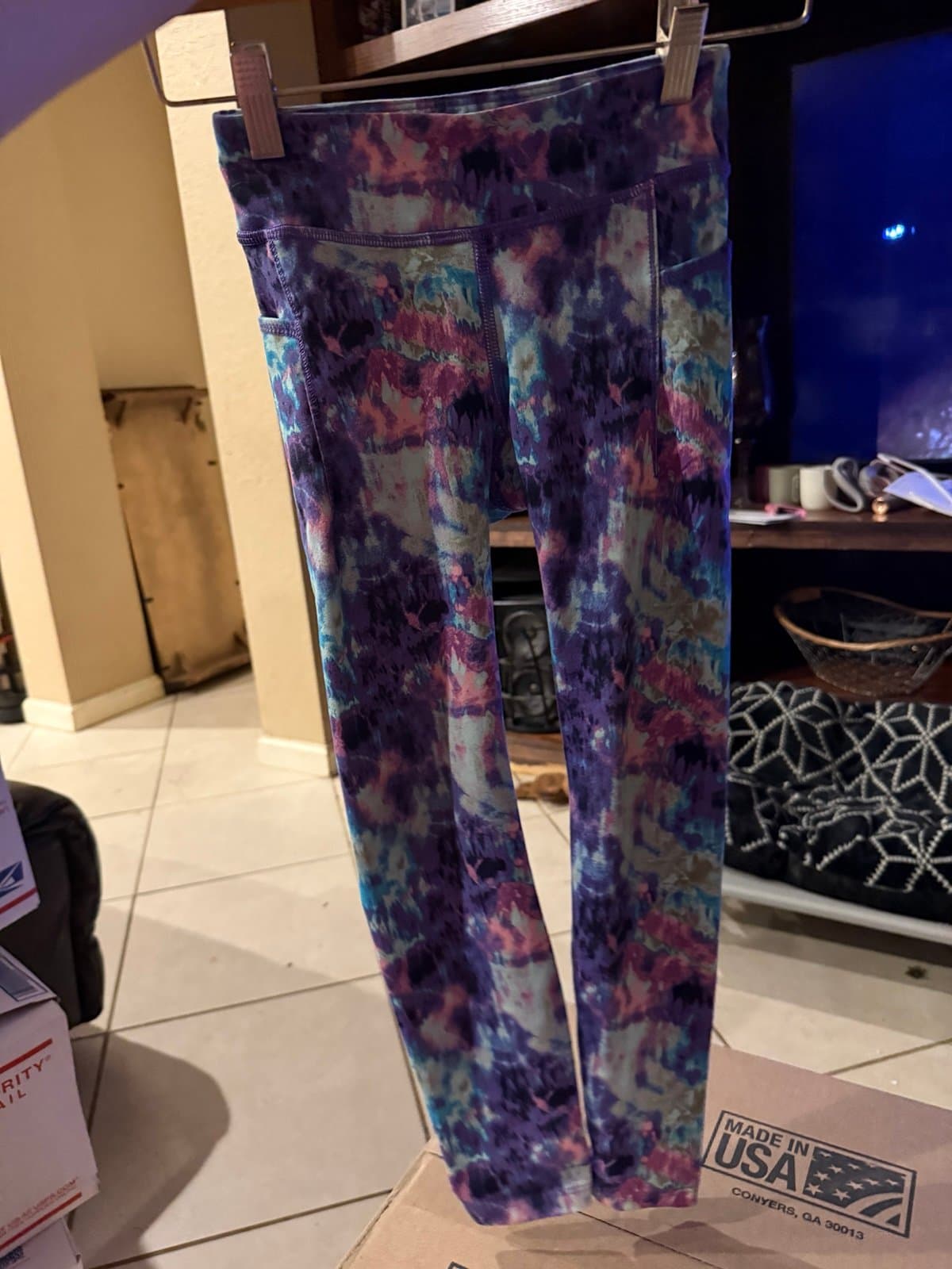 Avia Kids Leggings Size S (6-6X) Multi Tie Dye