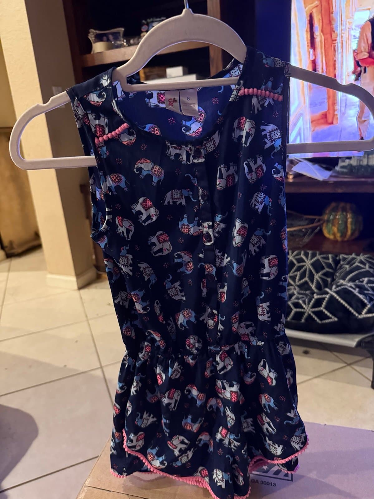 Japna Kids elephant print romper size 8