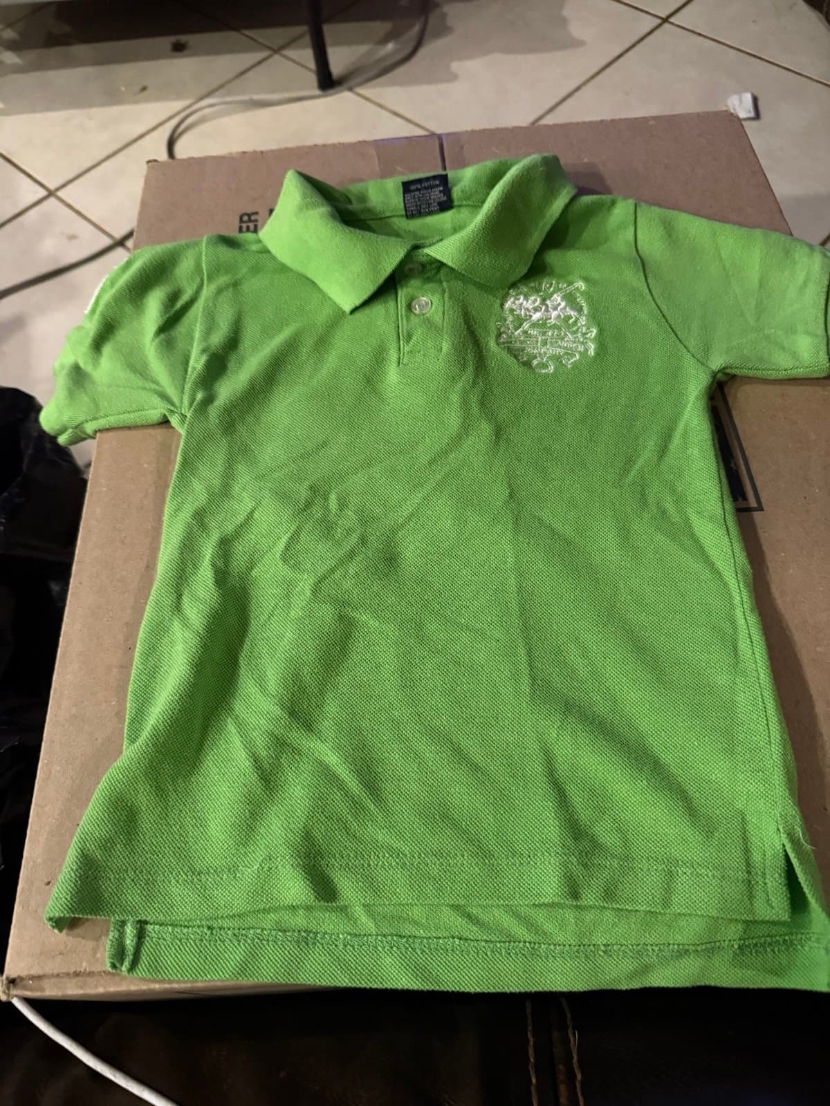 Polo Jeans Company green polo shirt size 8