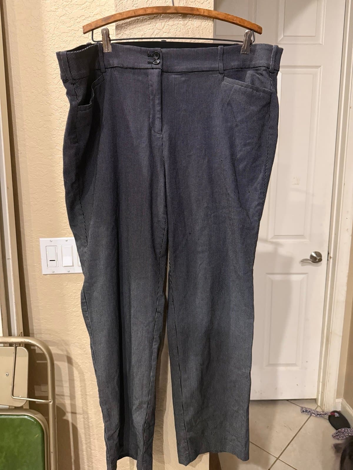 Lane Bryant Plus Size 22 Dark Pinstripe Pants