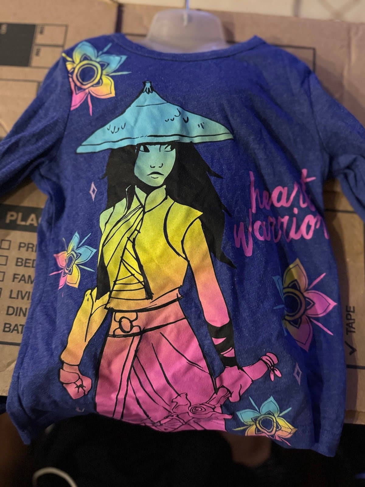 Disney Raya Last Dragon Long Sleeve Tee Girls 6/6X - Thumbnail 3