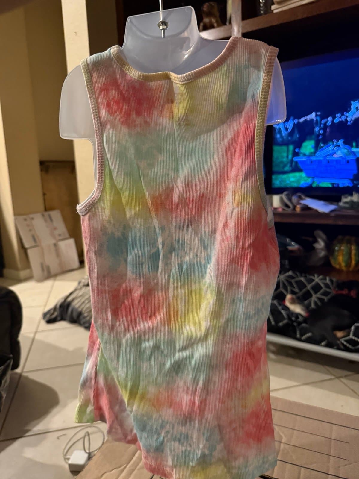 Epic Threads XL Ribbed Tank Top with Rhinestone Palm Trees - Thumbnail 3